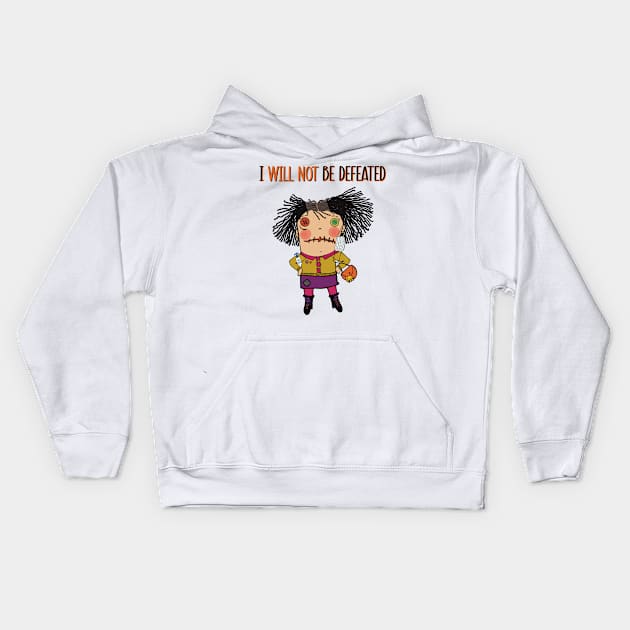 I will not be defeated. Energetic rugdoll has had it with the corona virus. Kids Hoodie by marina63